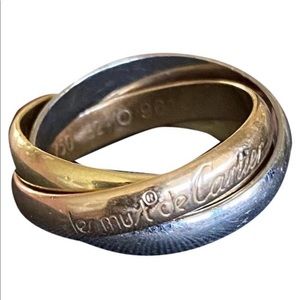 Cartier 18k Gold Trinity Band Sz 6